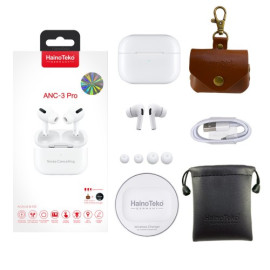 Haino Teko Germany Anc 3 Pro Wireless Air Pods With Free Cover & Wireless Charger price in uae