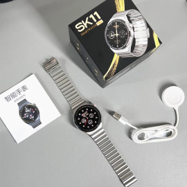 SK11 Plus Smart Watch for IOS and Android Waterproof 1.3inch HD screen Round Big Screen Watch Smartwatch price in uae
