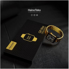 Haino Teko Germany G8 Max Golden Edition Smart Watch 45mm, Bluetooth Call, Wireless Charging, One Extra Strap  price in uae