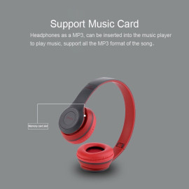 P47 Bluetooth Wireless Headphones Over Foldable Headset with Microphone Stereo price in uae