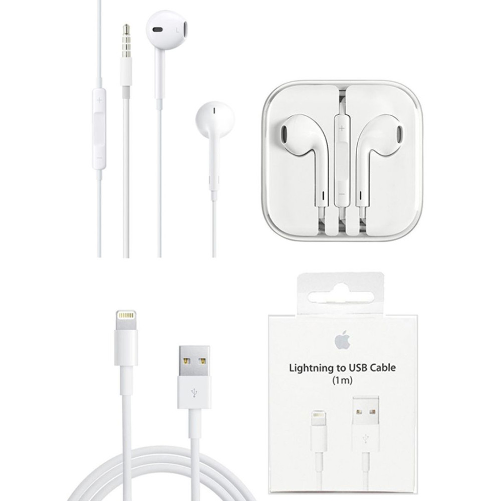Apple In-Ear Handsfree And Lightning Cable For Apple iPhone White price in uae