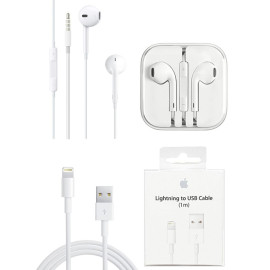 Apple In-Ear Handsfree And Lightning Cable For Apple iPhone White price in uae
