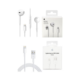 Apple 2-In-1 Handsfree With Lightning Cable For iPhone White price in uae