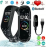 M4 Smart Bluetooth Sports Bracelet Fitness Band With Heart Rate Monitor Waterproof Pedometer For Android & iOS, Black in uae