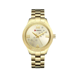 CURREN Women's Water Resistant Analog Watch WT-CU-9009- 26 mm price in uae