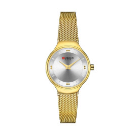 Curren Women's Waterproof Stainless Steel Mesh Band Quartz Watch 9028 price in uae