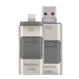 OTG Card Reader With Lightning And MicroUSB Ports Gold 32 GB price in uae