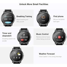 Haylou LS05(SOLAR) Global Version Smart Watch,Heart Rate Tracker IP68 Waterproof 12 Professional Sport Modes Sleep Management Smart Band ,Fashion Women Men Watch  price in uae