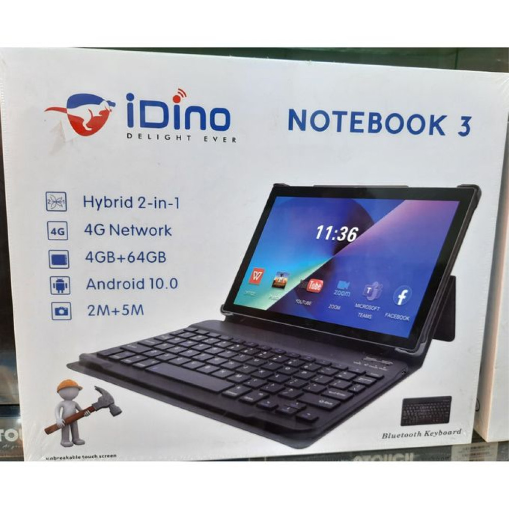 iDino Note Book 3 10.1 Inch 64GB 4GB 4G Tablets  with keyboard price in uae