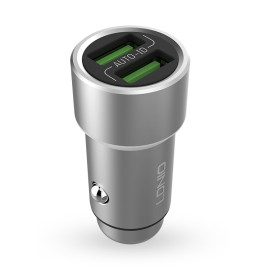LDNIO C302 DUAL PORT USB CAR CHARGER 5A 3.6A SMART & QUICK MICRO USB CABLE price in uae