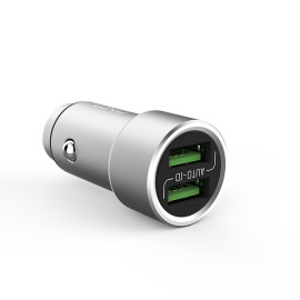 LDNIO C302 DUAL PORT USB CAR CHARGER 5A 3.6A SMART & QUICK MICRO USB CABLE price in uae