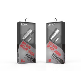 LDNIO C302 DUAL PORT USB CAR CHARGER 5A 3.6A SMART & QUICK MICRO USB CABLE price in uae