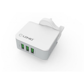 LDNIO A3303 3 USB 5V / 3.4A Quick Charge Universal USB Charger for iPhone 5/6/7 (White) price in uae