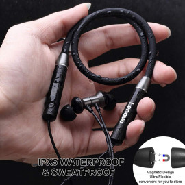 Lenovo HE05 Bluetooth Headphones Wireless BT5.0 Ergonomic Magnetic Sports Running Waterproof Earphones Noise Canceling price in uae