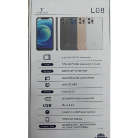 Luxury Touch L08 Dual Sim Smartphone(Android 9.0,6.26 Inch, 4G+WiFi,64GB+4GB)  price in uae