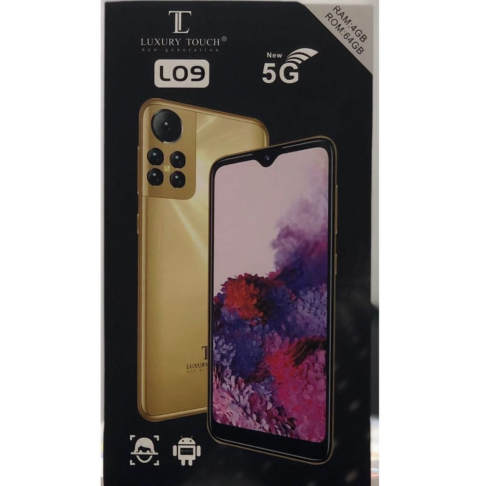 Luxury Touch L09 Dual Sim Smartphone(Android 10,0,6.26 Inch, 5G+WiFi,64GB+4GB) - Free 32GB Sandisk Memory Card + Airpods  price in uae