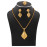 Milano 18K Gold Plated Ring, Earing & Necklace Set, M15 price in uae