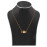 Milano 18K Gold Plated Lock Design Necklace, M44 price in uae