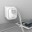 Moxom UK Plug USB Charger 2.4A with LED Touch Night Light 2-Port Travel Wall Charger in uae