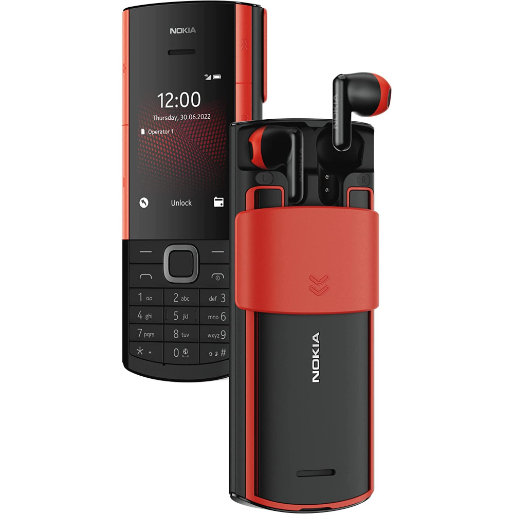 Nokia 5710 Xpress Audio Feature Phone with built-in wireless earbuds, 4G Connectivity, MP3 player, wireless FM radio, dedicated music keys and long-lasting battery (Dual SIM) price in uae