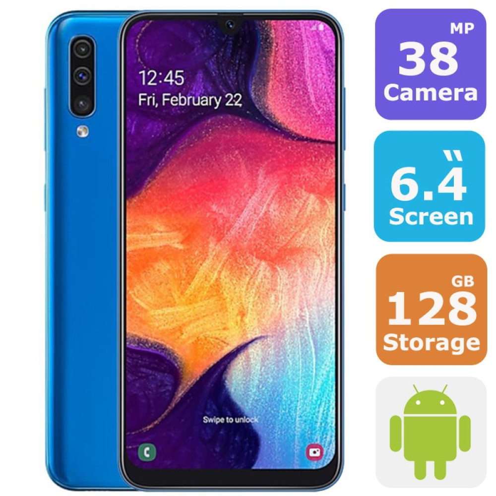 Samsung Galaxy A50 Dual Sim Smartphone ( Android 9.0,6.4 Inch,128GB+4GB,LTE,4G+WiFi) price in uae
