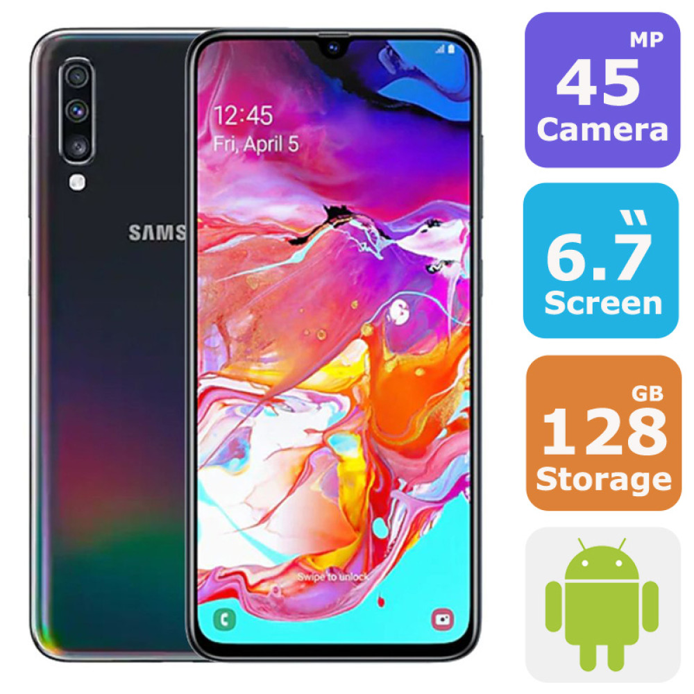 Samsung Galaxy A70 Dual Sim Smartphone ( Android 9.0,6.7 Inch,128GB+6GB,LTE,4G+WiFi) price in uae