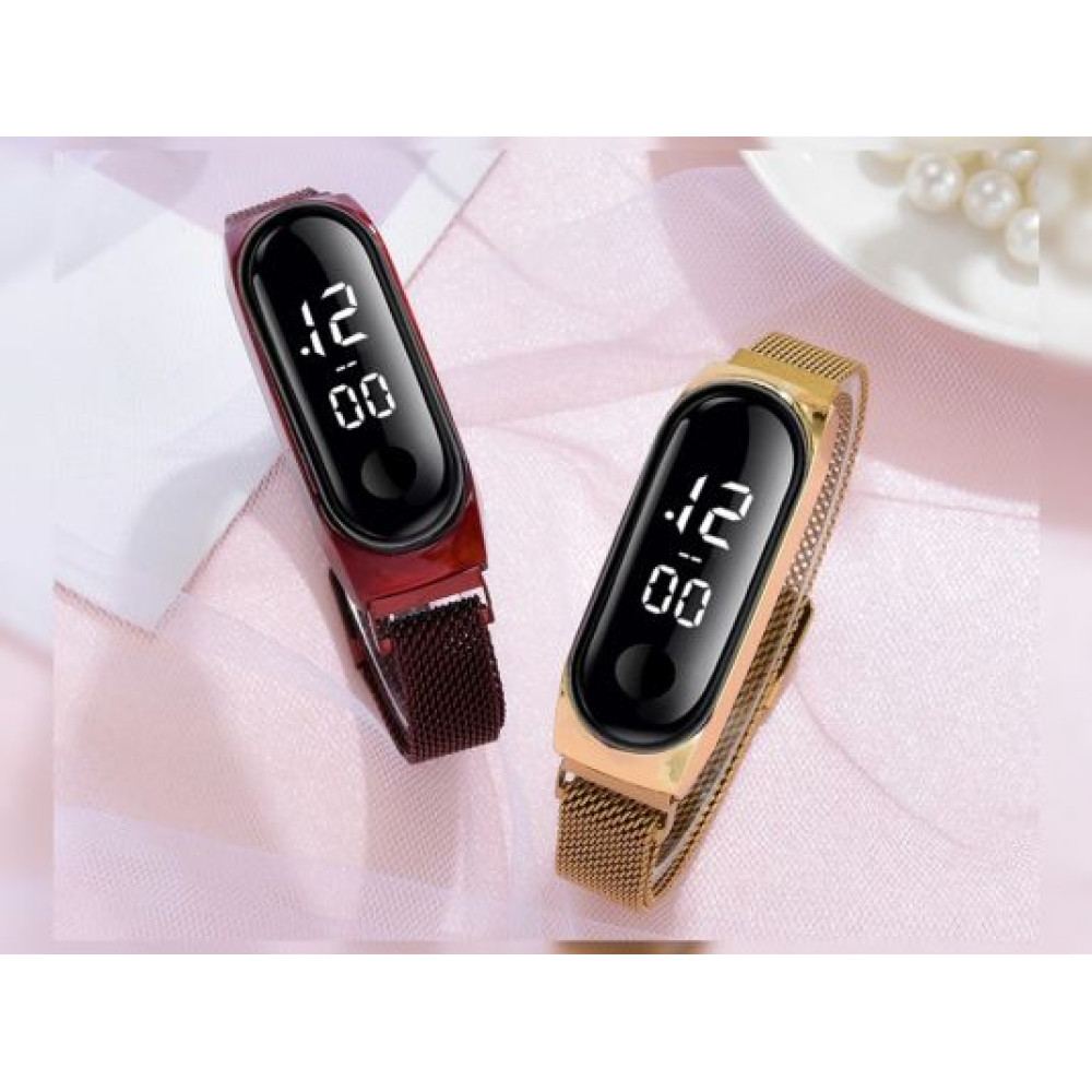 4PCs Digital Magnet Strap Watches price in uae