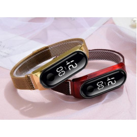 4PCs Digital Magnet Strap Watches price in uae
