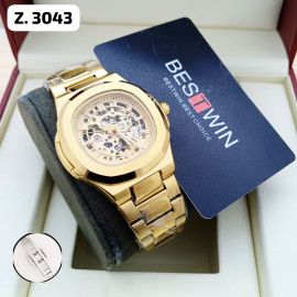 Bestwin Mechanical Watch - Z3043 - Gold price in uae