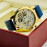 Keep Moving Men's Leather Mechanical Watch price in uae