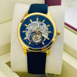 Keep Moving Men's Leather Mechanical Watch price in uae