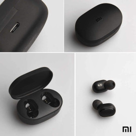 Xiaomi Redmi Airdots Black Bluetooth Earphones Youth Mi True Wireless Headphones Bluetooth 5.0 TWS Air Dots Headset, Earbuds price in uae