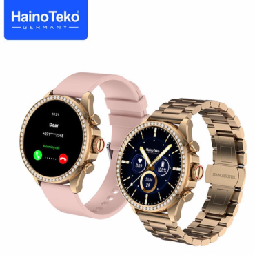 Haino Teko Germany RW-16 High-Quality Bluetooth Calling HD Ladies Smartwatch With FREE T500 Smartwatch + Analog Watch