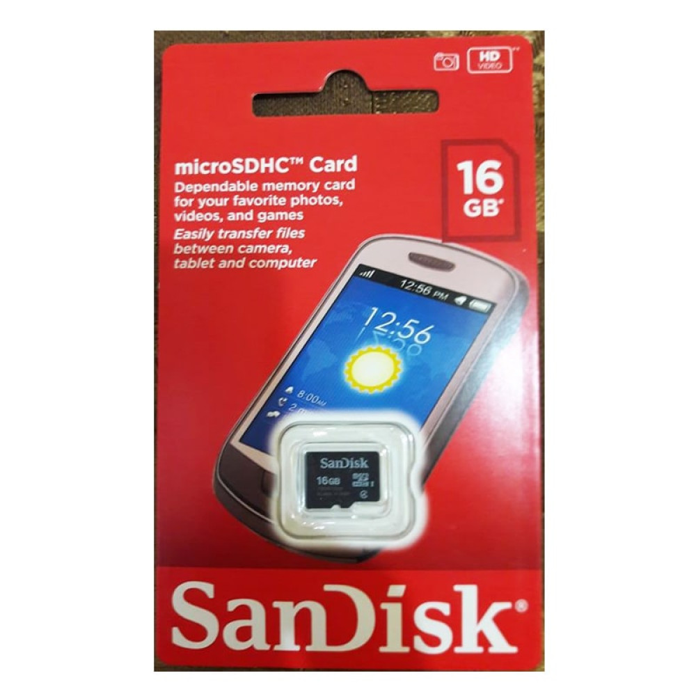 SANDISK microSDHC 16GB Memory CARD SANDISK microSDHC 16GB Memory CARD price in uae