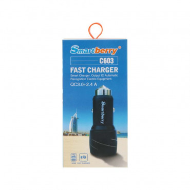 Smartberry Fast Charger QC3.0 + 2.4A, C603