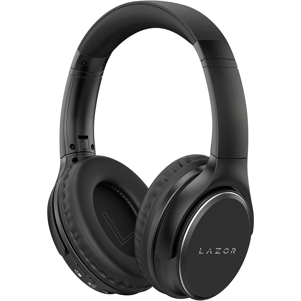 Lazor Jazz Wireless On-Ear Headphones Easy Hands-Free Calling, Bluetooth Audio EA203 Black  Lazor Jazz Wireless On-Ear Headphones Easy Hands-Free Calling, Bluetooth Audio EA203 Black  price in uae