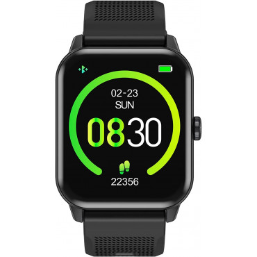 Lazor Core Plus Watch SW46 1.69 inch Full Touch Screen with Bluetooth Health Tracker - Black 