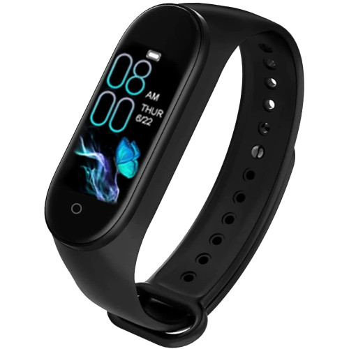 M8 Smart Sports Bracelet Fitness Band with Heart Rate Monitor Bluetooth Waterproof Pedometer For Android & iOS, Black Price In UAE 