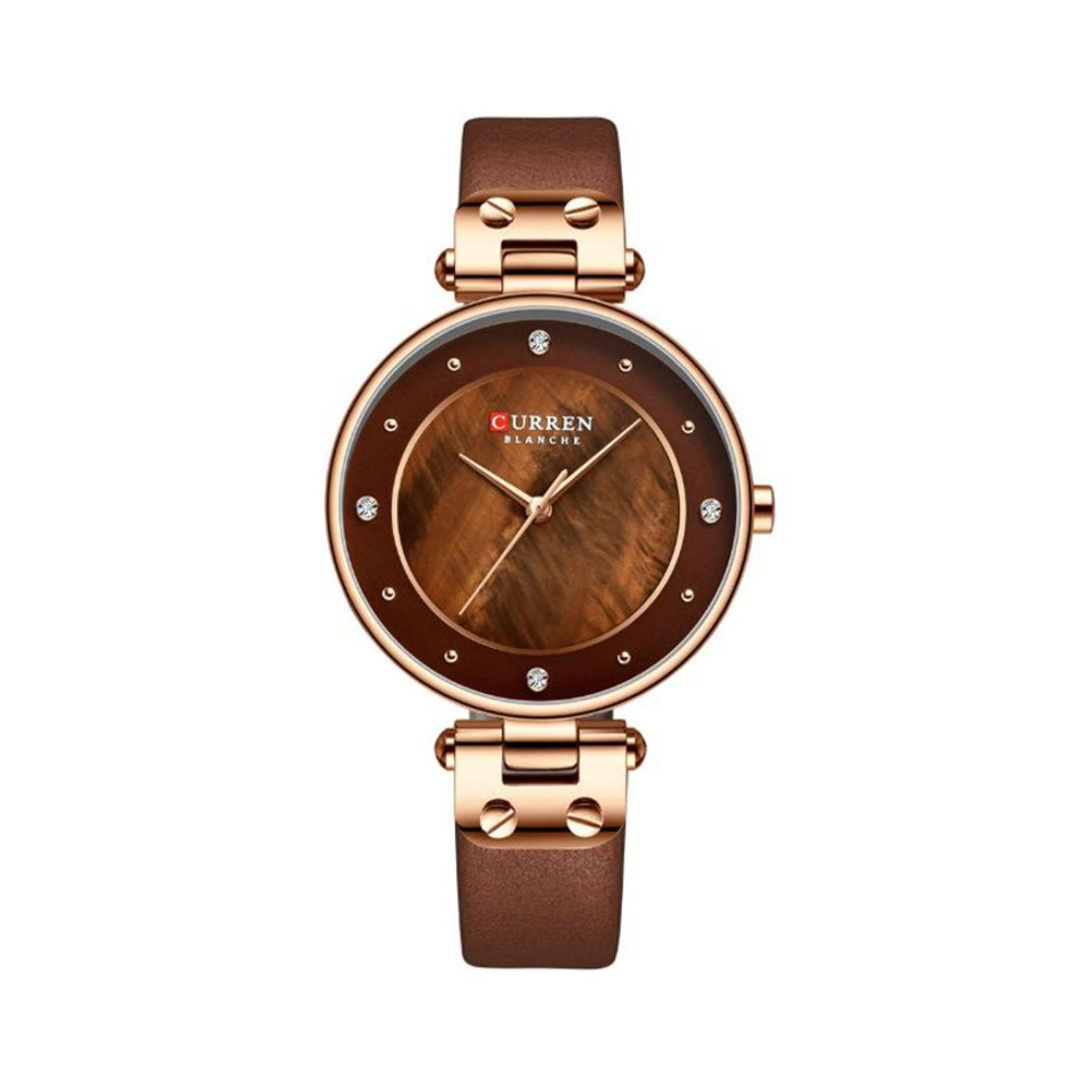 Curren Women's Leather Analog Watch J4028K-KM