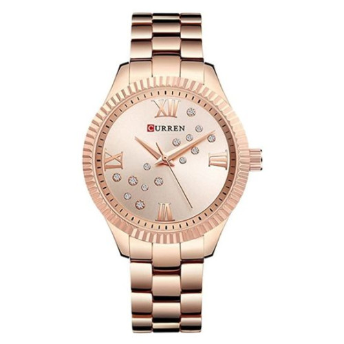 CURREN Women's Water Resistant Analog Watch WT-CU-9009- 26 mm  CURREN Women's Water Resistant Analog Watch WT-CU-9009- 26 mm Price In UAE