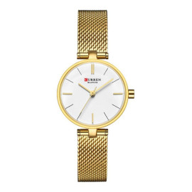 Curren Women's Waterproof Stainless Steel Mesh Band Quartz Watch 9038 price in uae