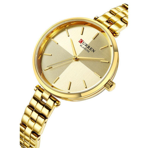 Curren Women's Waterproof Girl's Stainless Steel Band Quartz Watch 9043  Curren Women's Waterproof Girl's Stainless Steel Band Quartz Watch 9043 Price In UAE