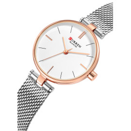 Curren Women's Waterproof Stainless Steel Mesh Band Quartz Watch 9038 price in uae