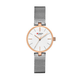 Curren Women's Waterproof Stainless Steel Mesh Band Quartz Watch 9038 price in uae
