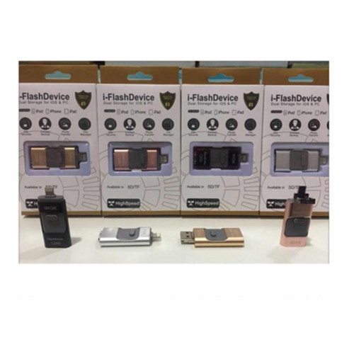 i-FlashDevice Dual Storage for ios,android and pc  - OTG  i-FlashDevice Dual Storage for ios,android and pc  - OTG Price In UAE