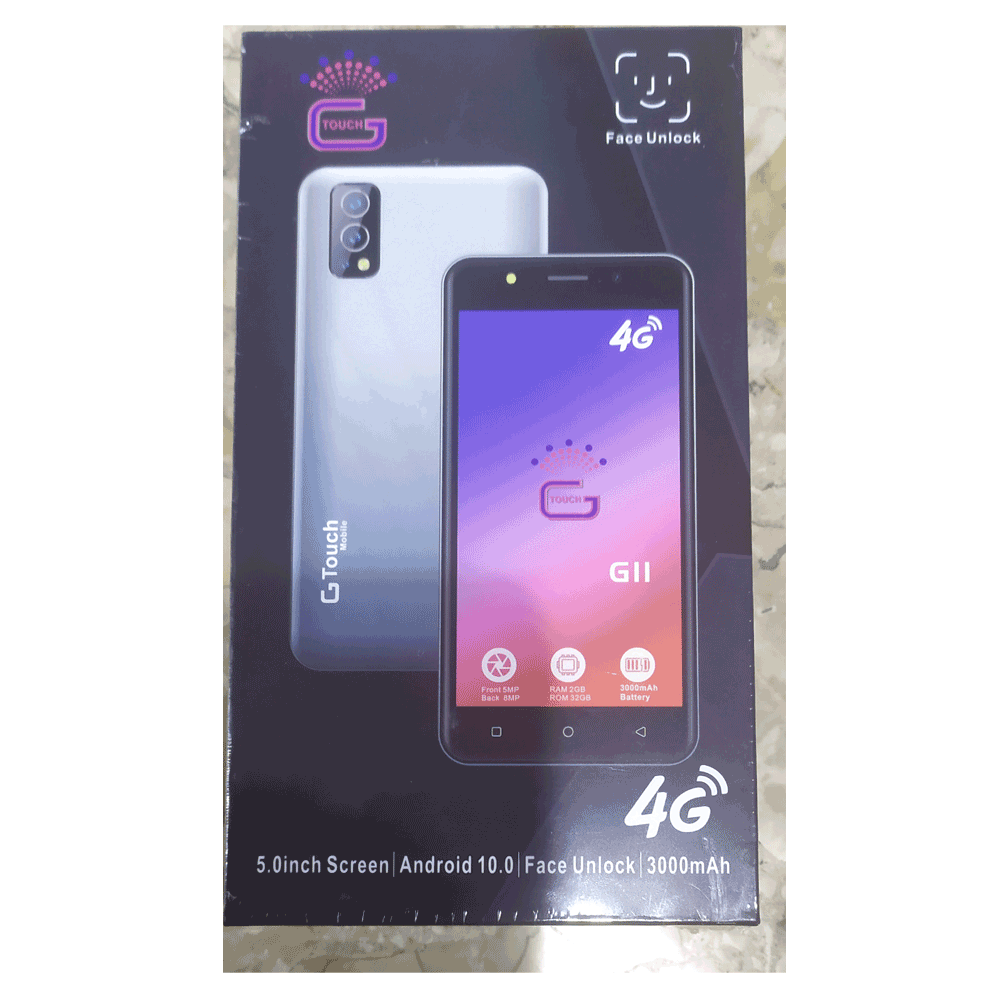 Gtouch G11 Dual Sim Smartphone(Android 10.0,5.0 Inch, 4G+WiFi,32GB+2GB) 