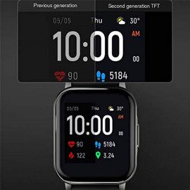 Haylou LS02 Global Version Smart Watch,Heart Rate Tracker IP68 Waterproof 12 Sport Modes Sleep Management Smart Band ,Fashion Women Men Watch 