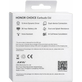 HONOR Choice E6i True Wireless Bluetooth Earbuds, White price in uae