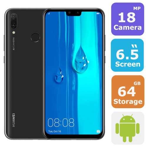 Huawei Y9 2019 Dual Sim Smartphone(Android 8.1,6.5 Inch,4G+WiFi,64GB+4GB)