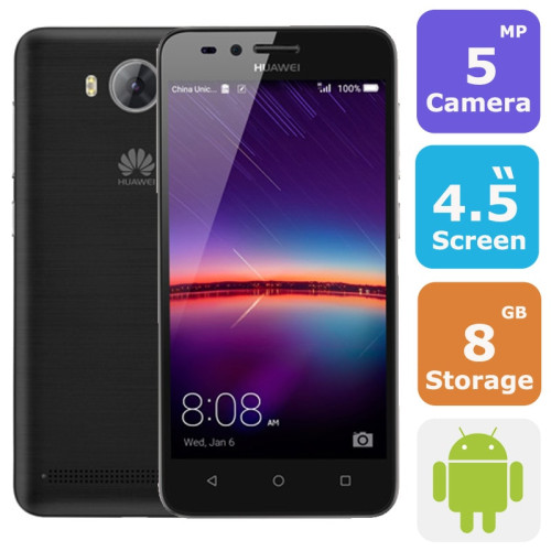 Huawei y3 ii 3g dual sim mobile phone(Android 5.1,4.5 Inch,3G+WiFi,8GB+1GB)  Huawei y3 ii 3g dual sim mobile phone(Android 5.1,4.5 Inch,3G+WiFi,8GB+1GB) Price In UAE